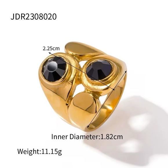 18 K Gold Plated Ring Set - Picture 8 of 12